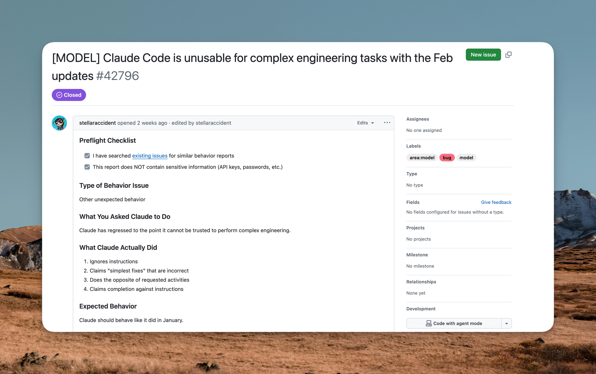 An image to describe post